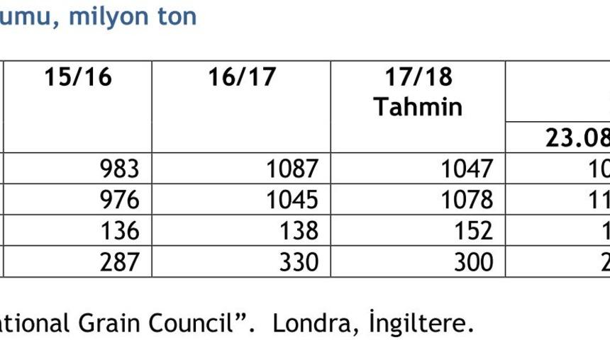 IGC 2018/19 dünya mısır üretim öngörüsünü artırdı