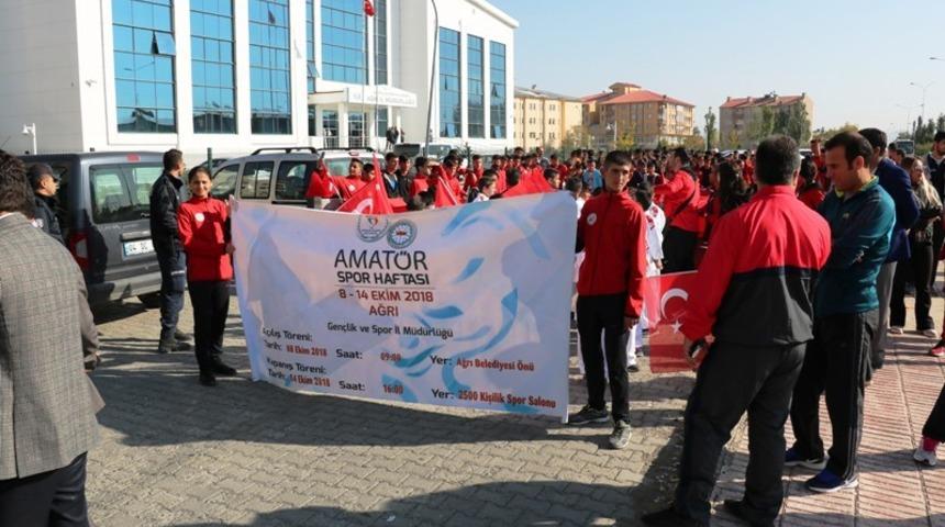 Ağrı&rsquo;da Amat&ouml;r Spor Haftası başladı