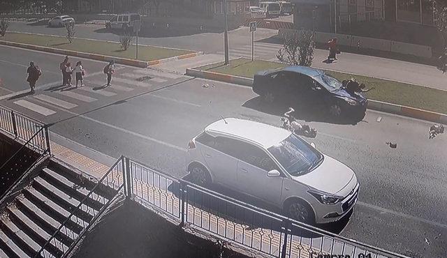 Yaya geçidinde otomobilin çarptığı Ceren'in durumu ağır