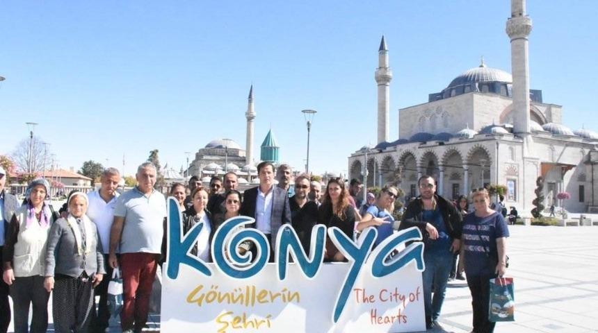 Tuncelili gazi ve şehit aileleri, Nevşehir ile Konya&rsquo;yı gezdi