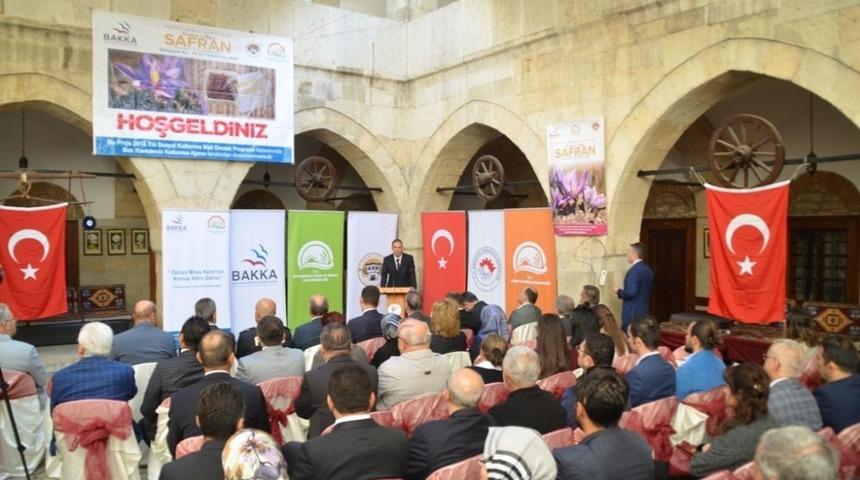 ‘Kırmızı Altın Safran’ projesinin tanıtımı yapıldı