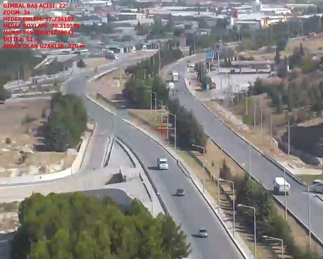 Burdur’da Drone ile trafik denetimi