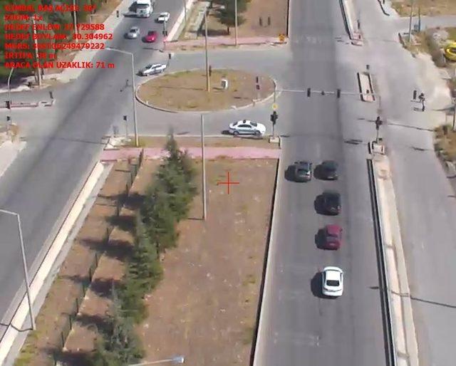 Burdur’da Drone ile trafik denetimi