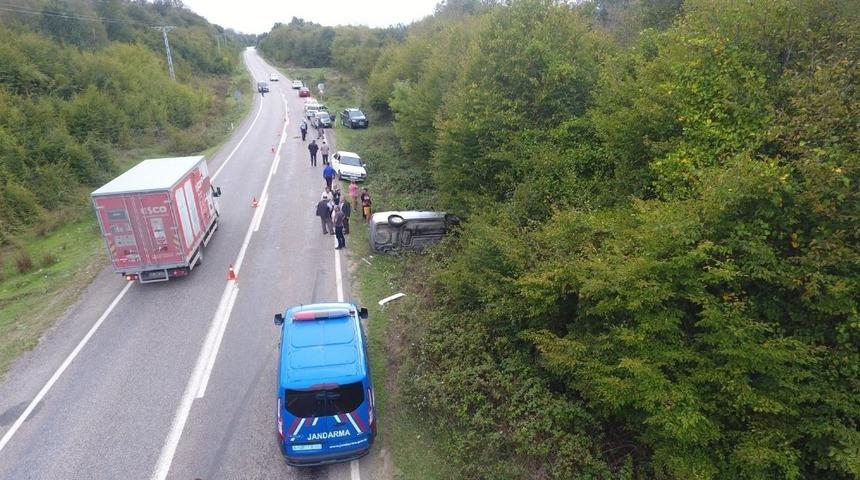 Sinop&rsquo;ta trafik kazası: 1 yaralı