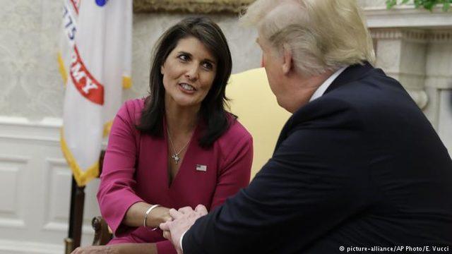 ABD'nin BM Daimi Temsilcisi Haley istifa etti