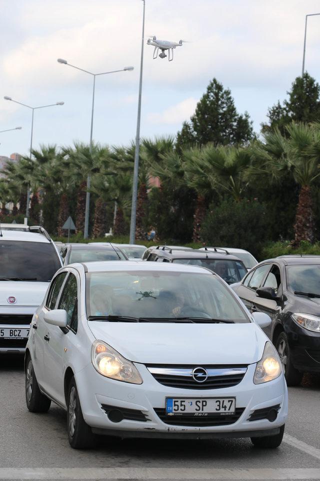 Drone'lu denetim, kemer taktırdı