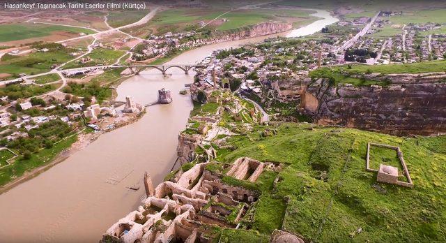 Hasankeyf'teki taşınma için İngilizce ve Kürtçe tanıtım filmi