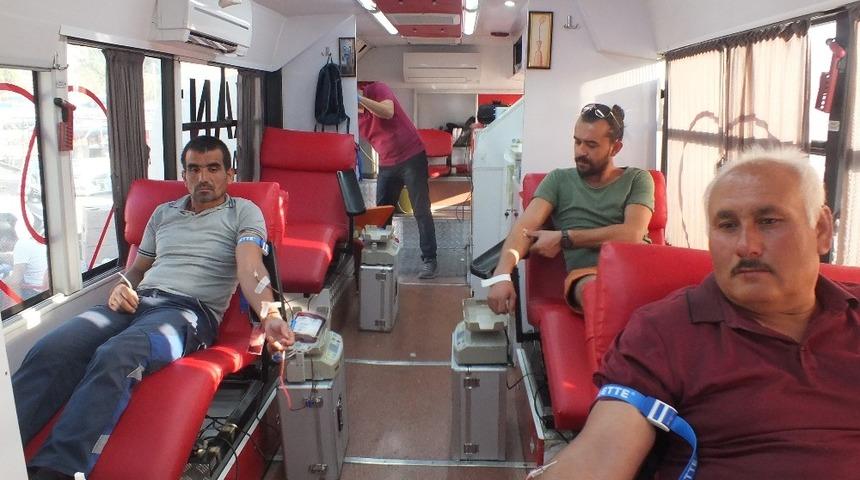 Kaş&rsquo;ta kan bağışı kampanyası