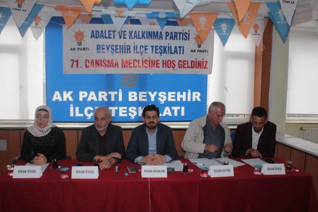 AK Parti Beyşehir Teşkilatında 71. İl Danışma Toplantısı yapıldı