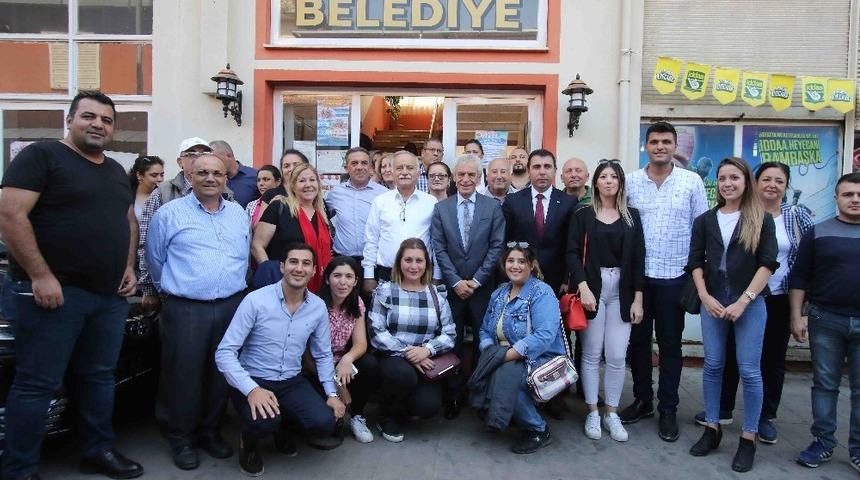 Başkan Hasan Karabağ&rsquo;a il&ccedil;elerden sıcak karşılama