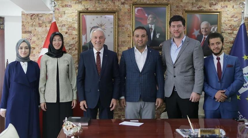 T&Uuml;GVA&rsquo;dan Başkan Sara&ccedil;oğlu&rsquo;na ziyaret