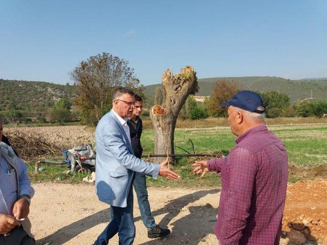 Başkan Duymuş, arazi yolları çalışmalarını inceledi