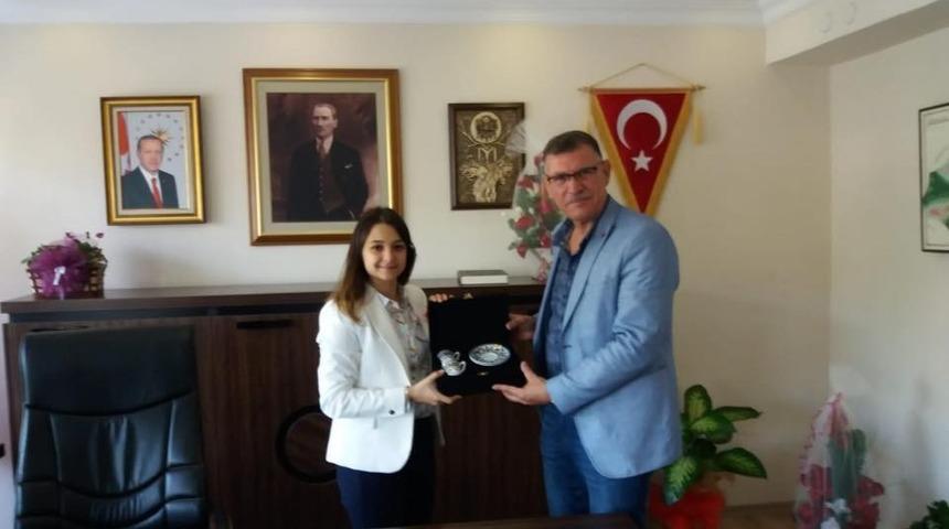 Başkan Duymuş&rsquo;tan, Kaymakam U&ccedil;ar&rsquo;a hayırlı olsun ziyareti