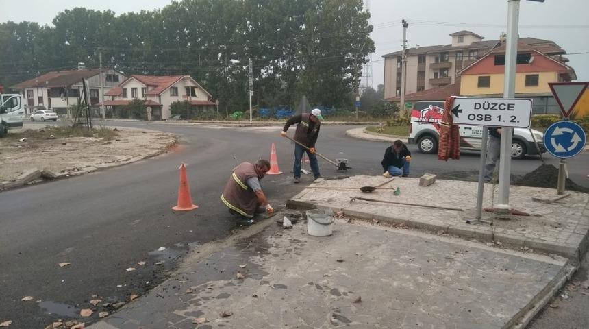 Beyk&ouml;y yolunda kavşak &ccedil;alışması başladı