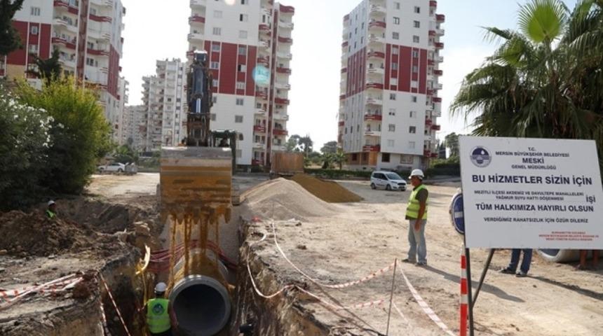 MESKİ&rsquo;nin Mezitli&rsquo;de yağmursuyu yatırımları s&uuml;r&uuml;yor