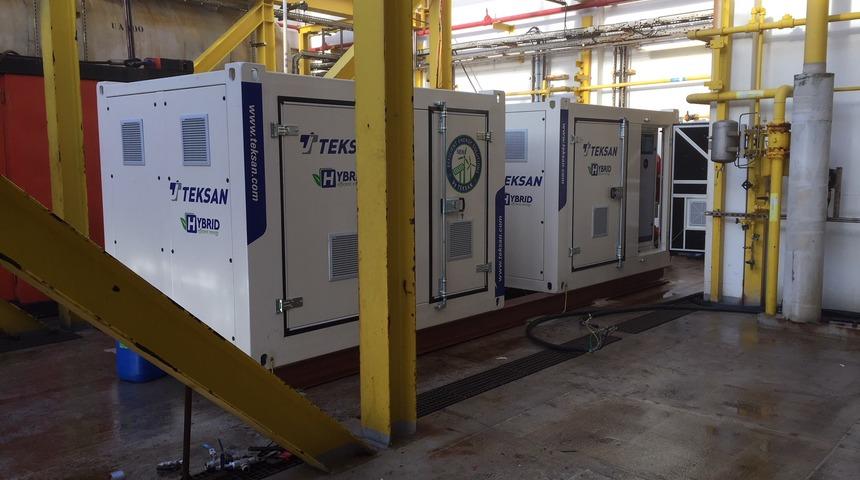 Teksan hibrit jeneratörü Total E&P'nin petrol platformlarında