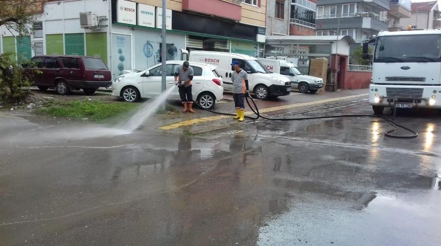 Yollar yıkandı, yabani otlar temizlendi