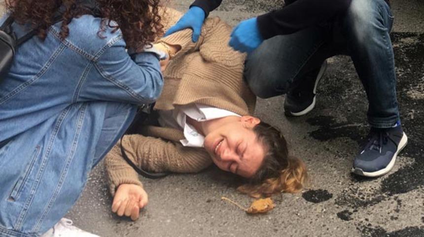 Ortalık bir anda karıştı! Çığlıkları sokağı inletti