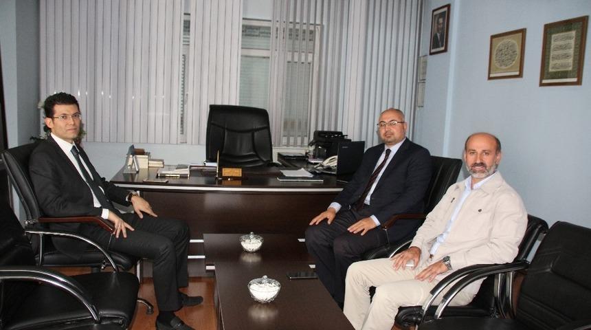 Kaymakam Ka&ccedil;maz&rsquo;dan M&uuml;ft&uuml; Coşkun&rsquo;a ziyaret