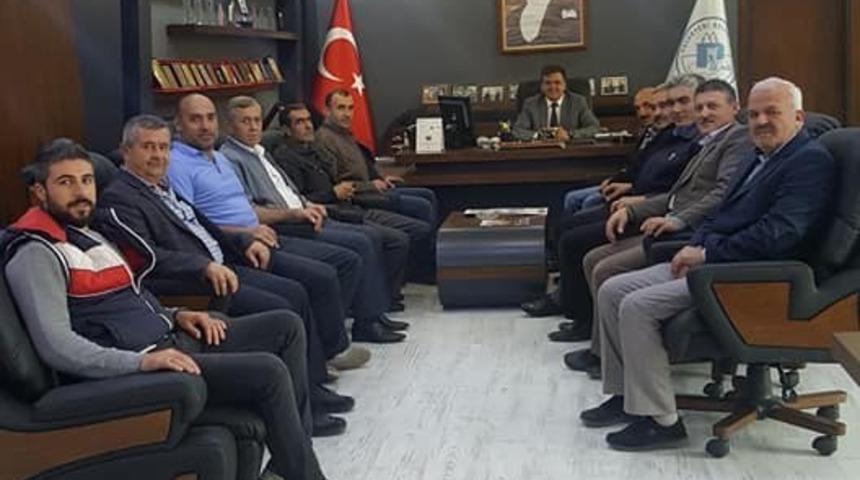 AK Parti İl&ccedil;e Teşkliat&rsquo;ından Başkan Yal&ccedil;ına hayırlı olsun ziyareti