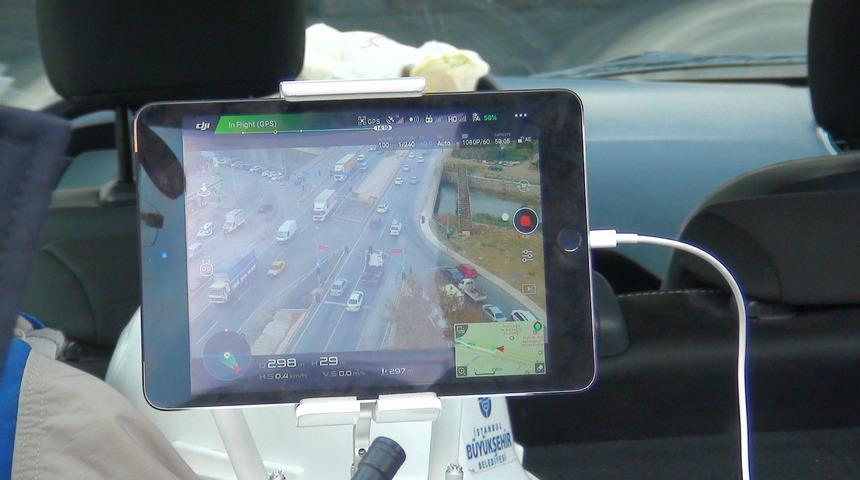 İstanbul'da havadan trafik denetimi