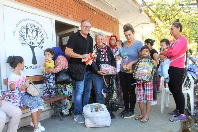 Almanya’dan şefkatli ellere, şefkatli ellerden Ayvalık’a sağlık desteği