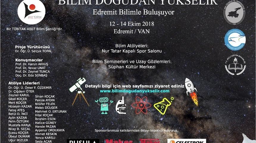 &ldquo;Bilim Doğudan Y&uuml;kselir - Edremit Bilimle Buluşuyor&rdquo; şenliği