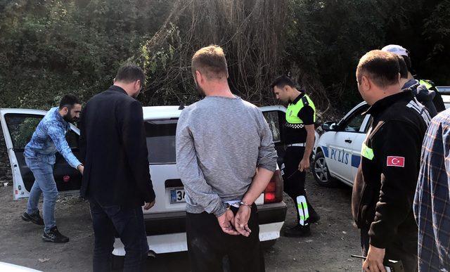 Polisin kovalamacada yakaladığı alkollü sürücünün ehliyetine el konulmuş