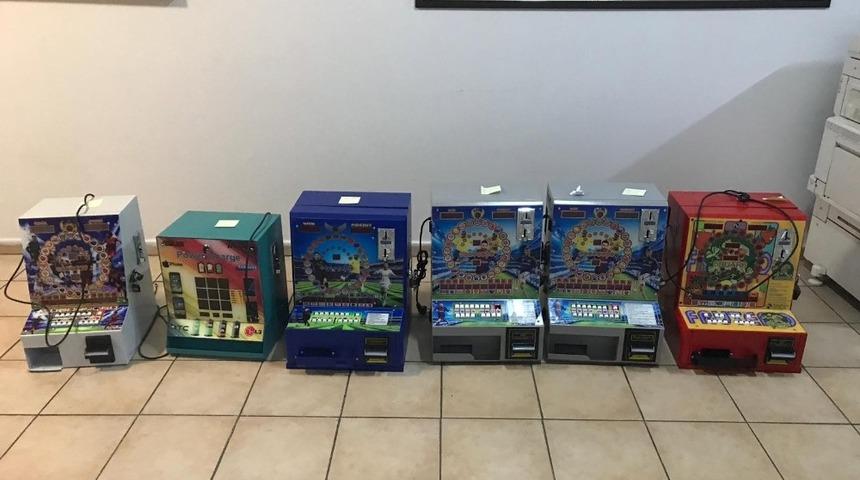 Kumar oynatılan 6 makineye el konuldu