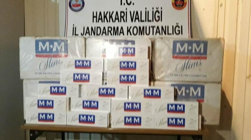 Hakkari&rsquo;de 6 bin paket ka&ccedil;ak sigara ele ge&ccedil;irildi