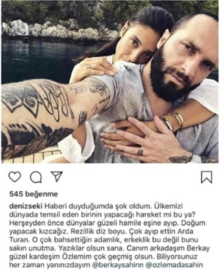 Deniz Seki Berkay'a destek olmak isterken sosyal medyanın diline düştü! G1