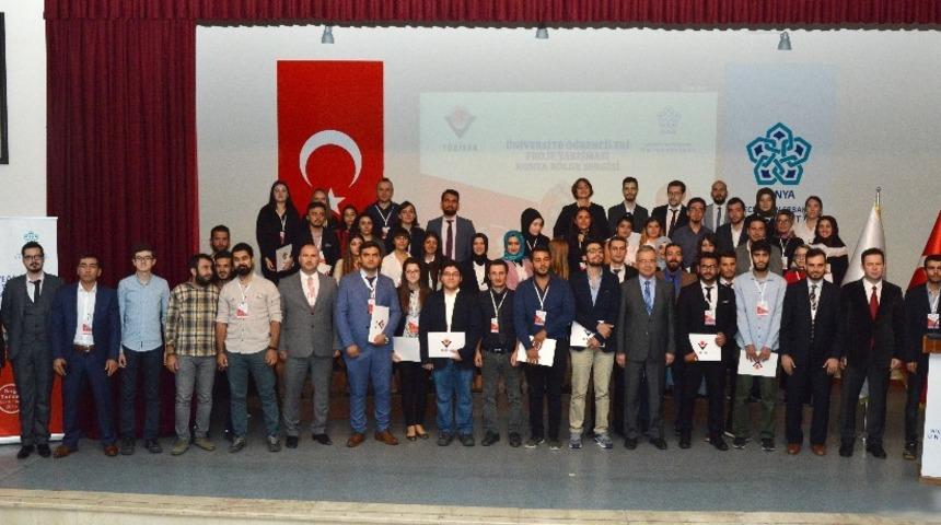 &Uuml;niversite &ouml;ğrencileri proje yarışması b&ouml;lge sergisi &ouml;d&uuml;l t&ouml;reni yapıldı