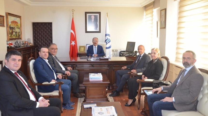 Bartın TSO heyeti Rektör Uzun’la bir araya geldi