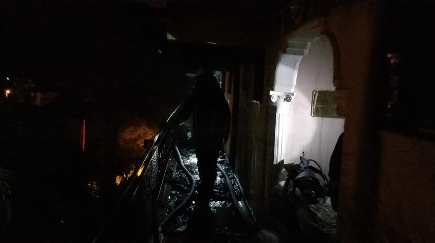 Denizli&rsquo;de otel yangını