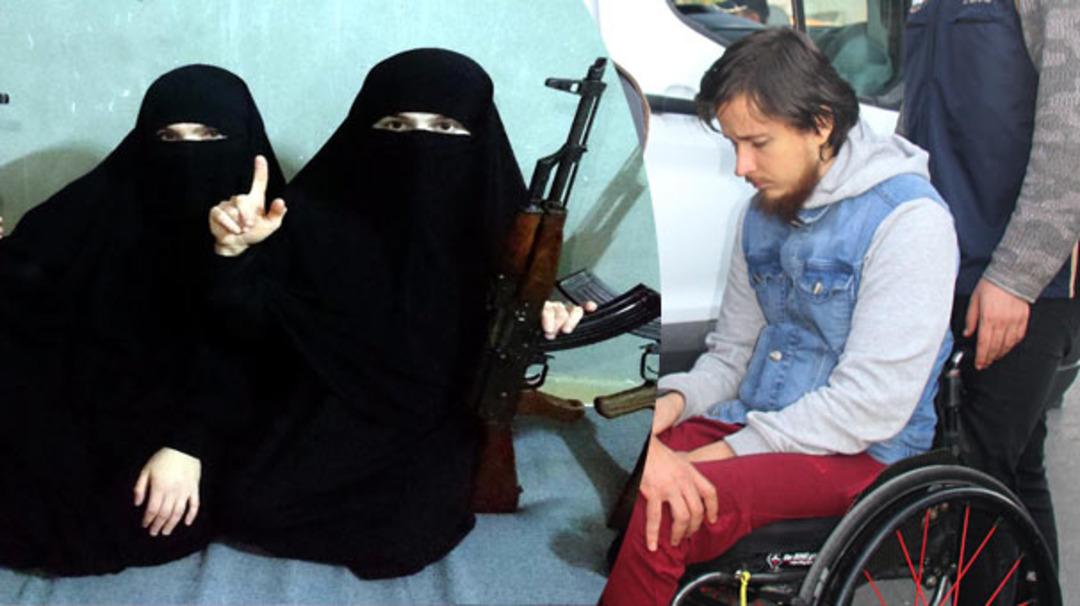 Uluslararası d&uuml;zeyde aranan militan, 2 karısıyla tutuklandı