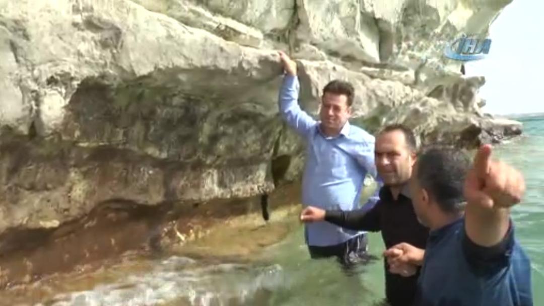  Balık&ccedil;ılardan heyecanlandıran keşif! Tesad&uuml;fen dinsel alan buldular