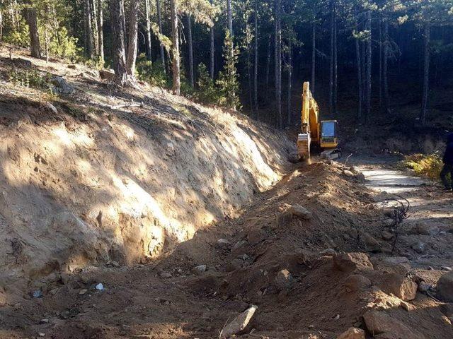 Yangınlara daha kolay müdahale için yeni yollar yapılıyor