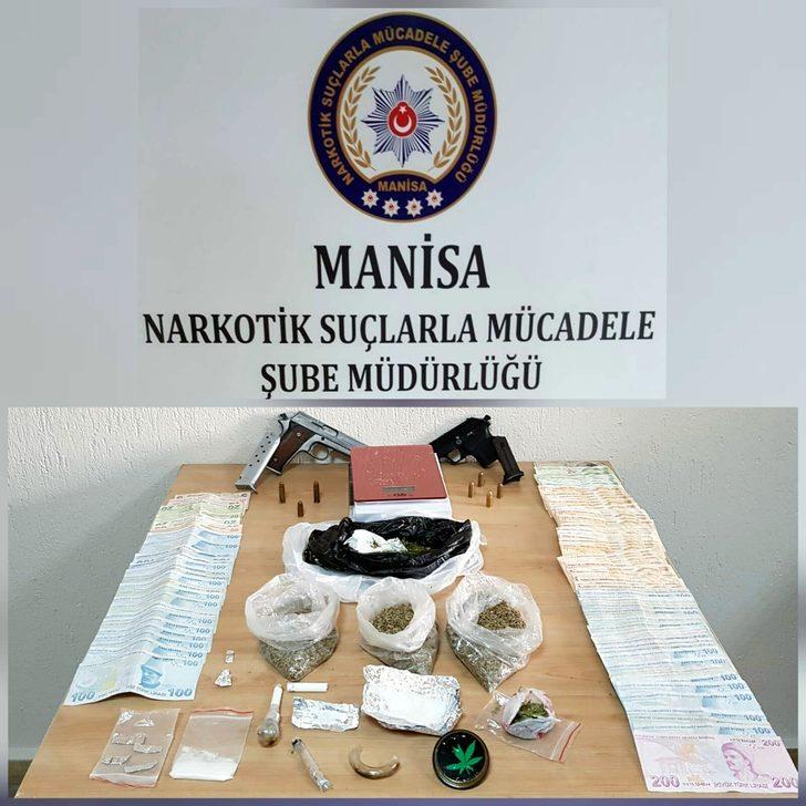 Manisa'da uyuşturucuya 3 tutuklama