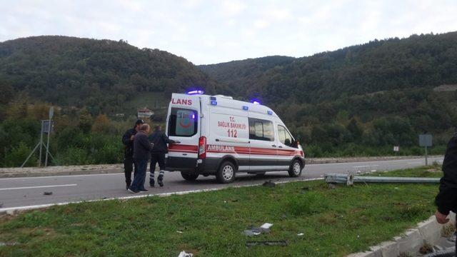 Sinop’ta trafik kazası: 1 yaralı