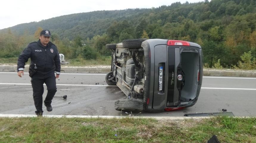 Sinop&rsquo;ta trafik kazası: 1 yaralı