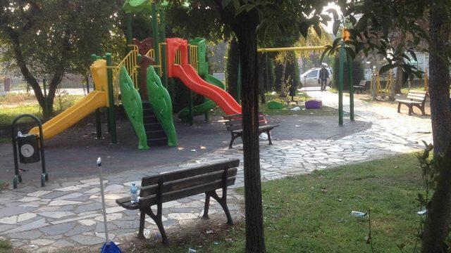 Düzce parklarında temizlik atağı