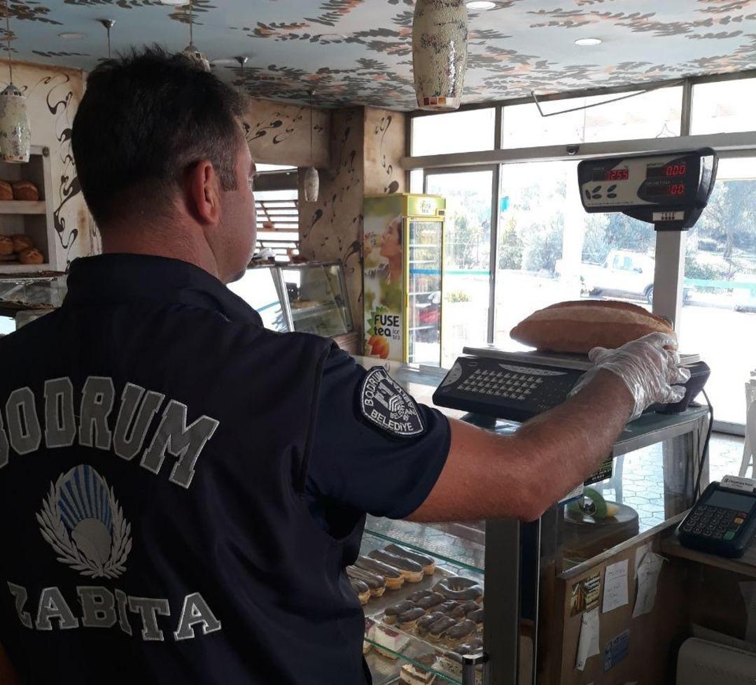 Bodrum&rsquo;da fırın ve kantinlere zabıta denetimi