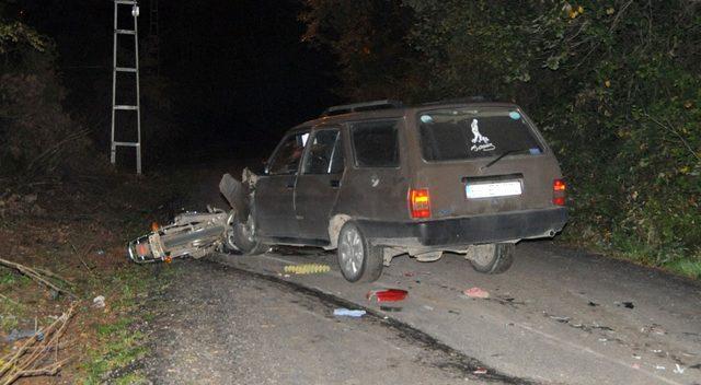 Samsun’da otomobil ile motosiklet çarpıştı: 3 yaralı