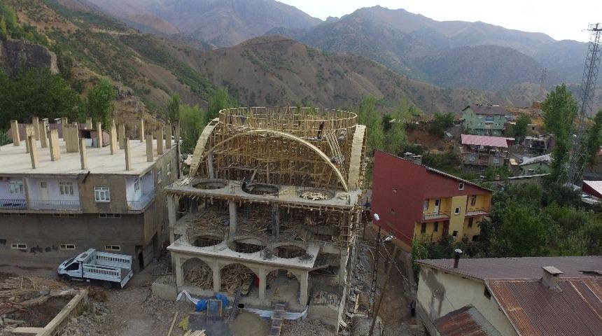 Beytüşşebap’ta Ulu Cami inşaatı tüm hızıyla devam ediyor