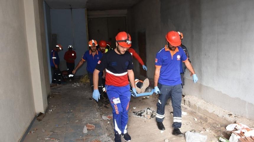 Muş&rsquo;ta deprem tatbikatı