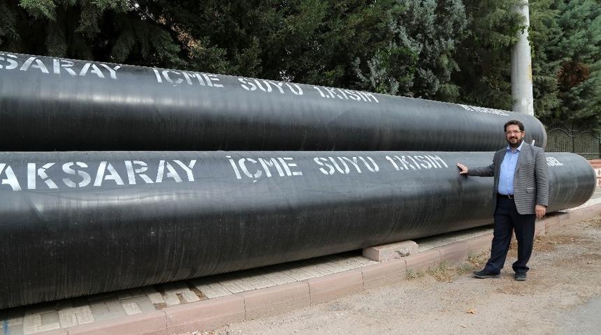 Başkan Yazgı i&ccedil;me suyu isale hattı &ccedil;alışmalarını inceledi