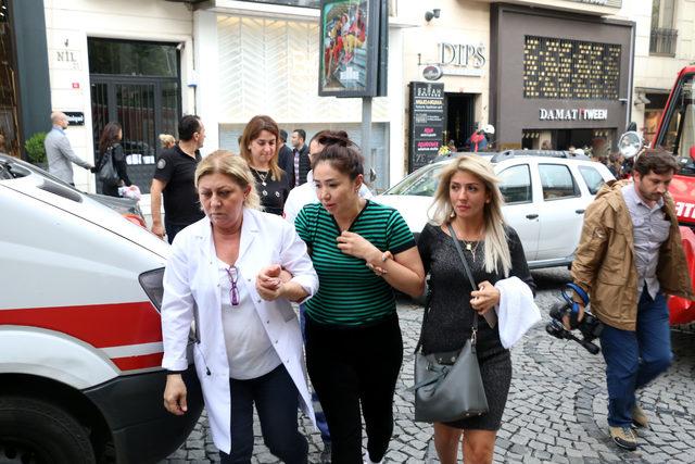 Nişantaşı nda g&uuml;zellik salonunda yangın paniği 1
