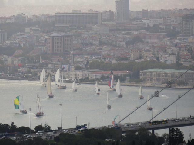 The Bodrum Cup kortej geçişi İstanbul Boğaz'ında yapıldı