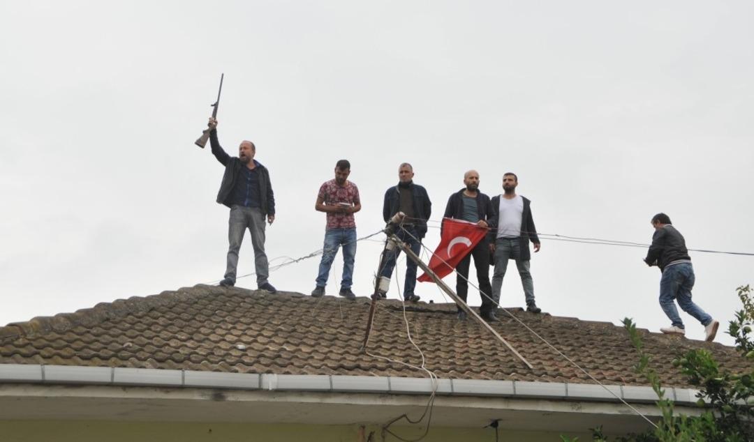 Bafra&rsquo;da olaylı yıkım