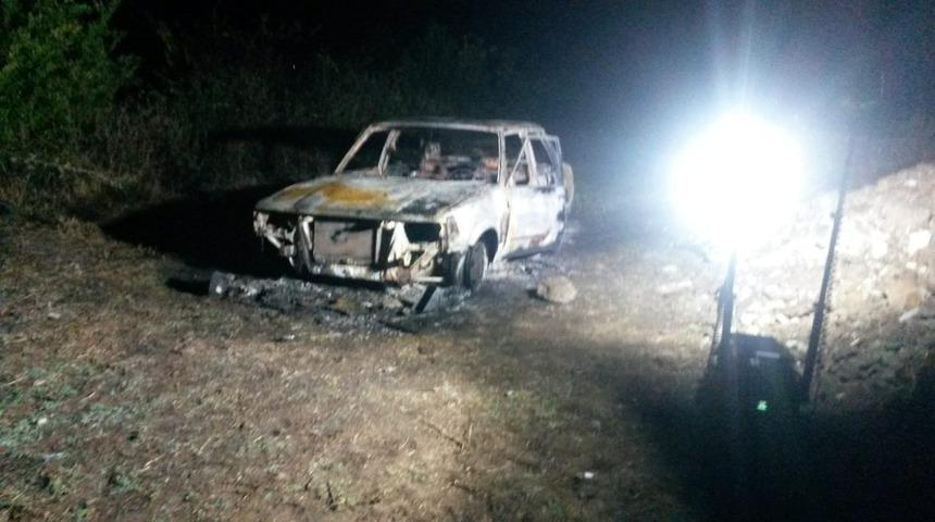 Aydın&rsquo;da ara&ccedil; i&ccedil;erisinde yanmış ceset bulundu